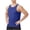 #02 Blue 【Mix, Match & Rotate: Stock Up on Daily Colors】, variant on Men's Sleeveless Hoodie Muscle Tank Top Solid Color Breathable Vest Quick Dry Summer Single-Breasted Loose Fit Casual Workout Lounge Fashion Essential for Gym Outdoor | JASKFLY,Black S