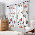 thumbnail image 2 of Yayeee Window Curtains Light Filtering 63"x42" Grommet Panel Pair Home Living Room Decor, Racing Car Pattern, 2 of 7