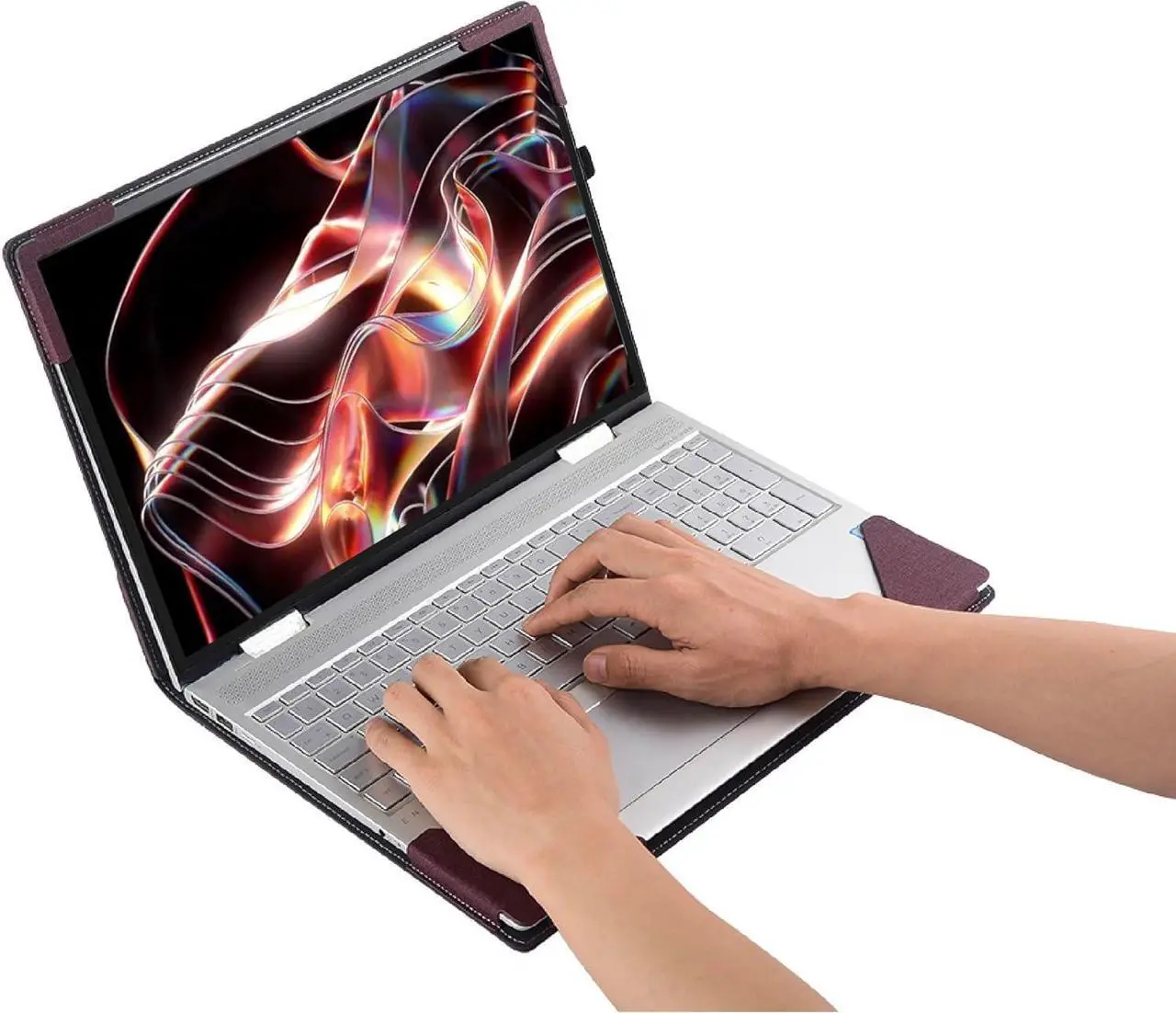 Laptop Case Cover for 14 inch Lenovo K14 Gen 2 & for K14 Gen 3 Sleeve[not for K14 Gen 1],Separable PU Leather Notebook PC Shell Bag Accessories