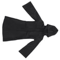 thumbnail image 4 of Capa negra con capucha para Halloween, capa larga unisex, vestido de cosplay, disfraz de fiesta para adultos, 4 of 8