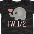 thumbnail image 4 of Inktastic Half Birthday Cute Elephant Girls Baby Bodysuit, 4 of 5