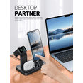 thumbnail image 4 of OLISSA 3 in-1 Self Adjusting Wireless Charging Station with 15W Adapter, 4 of 7