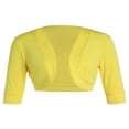thumbnail image 1 of Cardigan Ouvert pour Femmes Manches Courtes Boléro en Coton Chandails Courts, 1 of 6