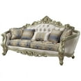thumbnail image 2 of Acme Gorsedd Sofa with 5 Pillows in Cream Fabric and Golden Ivory, 2 of 8