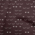 thumbnail image 1 of oneOone Rayon Chocolate Brown Fabric Eye Print Sewing Craft Projects Fabric Prints By Yard 56 Inch Wide, 1 of 4