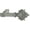 Antique Silver, variant on 1-Inch Diameter Single Window Treatment Curtain Rod, Acanthus Finial Style II, 48-inch to 84-inch Adjustable, Antique Gold