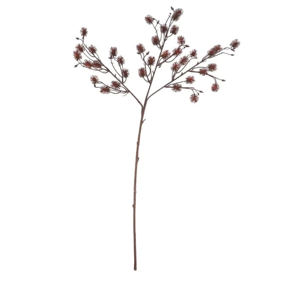 My Texas House Fall Faux Castor Plant Stem, Burgundy, 30"