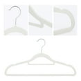 thumbnail image 3 of Unique Bargains Velvet Non-Slip Hangers Space Saving Clothes Hangers 30 Packs Beige, 3 of 6