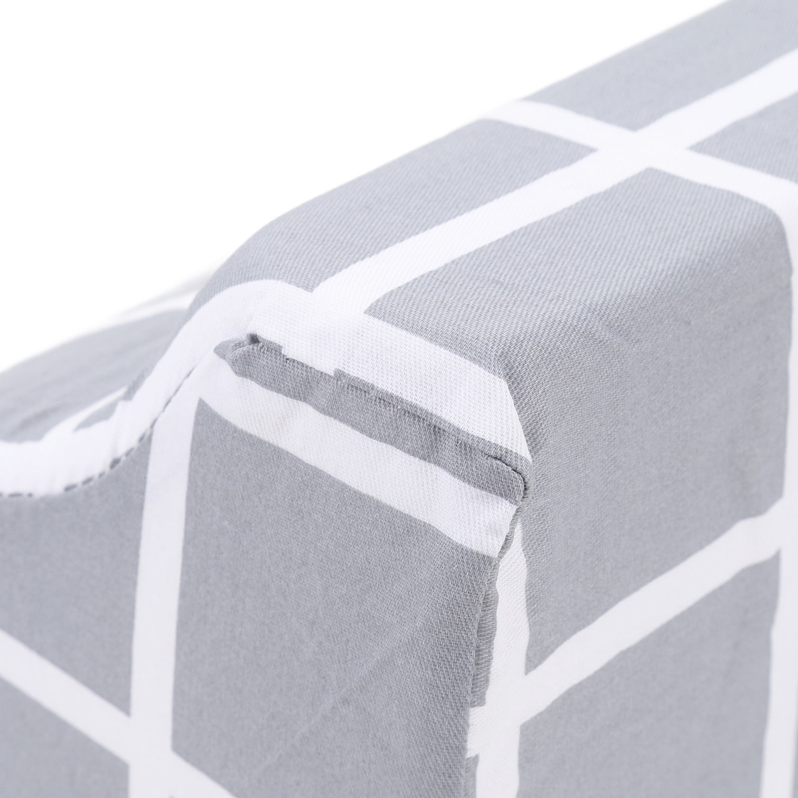 Nieyigj Premium Wedge Pillow Triangle Shaped Concealed Zipper High Density Foam Padding Wedges Body Positioner Support Cushion for Elder and Pregnant Women Bedridden Patients Grey Plaid 19.68 inches