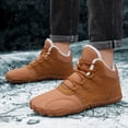 thumbnail image 3 of Mareep Man Solid Color Drawstring Warm Cotton Boots Fleecing Intensification Snow Boots Beautiful Gift Shoes Clearance, 3 of 7