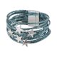 thumbnail image 1 of Pulsera tipo brazalete para niña, pulsera apilable, artículos para fiestas, multifuncional . Azul, 1 of 8