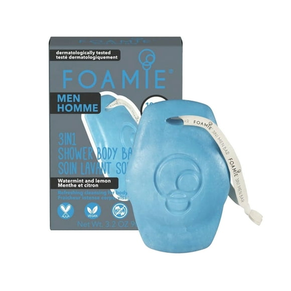 Foamie 3 en 1 pour Hommes Seas the Day Shower Barre pour le Corps Gel Douche 90 g
