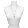 thumbnail image 3 of Delight Jewelry Resin Zebra Silvertone Always My Sister Bar Charm Necklace, 23", 3 of 4