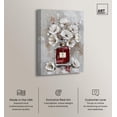 thumbnail image 2 of Floral Crimson Perfume Canvas Fashion Designer Wall Art by Art Remedy, Gallery Wrapped, 20" x 30", 2 of 7