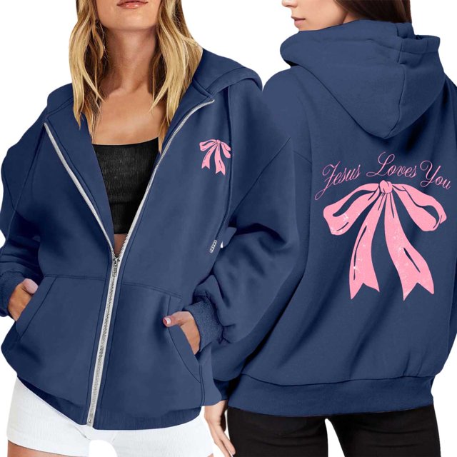 Chandail à Capuchon Décontracté pour Femmes avec Poche Zippée Manches Longues Sweat à Capuche Sport pour Activités Extérieures
