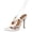 White, variant on Womens Tortoise Beaded Stiletto High Heels Strappy Sandals Bohemian Beach Casual Leather Pointed Toe Slip on Dressy Pumps Summer Shoes for Vacation White Size 9.5