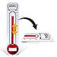 thumbnail image 3 of Fundraising Thermometer Chart Goal Tracker | Dry Erase Goal Setting Wall Mounted Thermometer | Giant Sales Goal Board with Pull-Through Ribbon Progress Tracker (46â€ x 12â€) by ORCA, 3 of 4