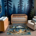 thumbnail image 1 of Bear Rug for Nursery and Kids Rooms - Bear Bonfire Bash, 1 of 5