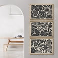 thumbnail image 4 of IDEA4WALL Framed Canvas Print Wall Art Set of 3 Vintage Garden Flower Fine Art Black & Beige Floral Wall Decor Botanical Pattern Retro Prints Nature Wildflowers Minimal Artwork - 24"x36"x3 Natural, 4 of 5