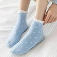 thumbnail image 6 of Polka Dot Ruffle Low Ankle Socks for Women Cute Thin No Show Socks Lightweight Pastal Color Soft Sock 5/6 Pairs, 6 of 7