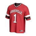 thumbnail image 2 of Unisex GameDay Greats #1 Red Louisville Cardinals Lightweight Collegiate Football Fashion Jersey, 2 of 4