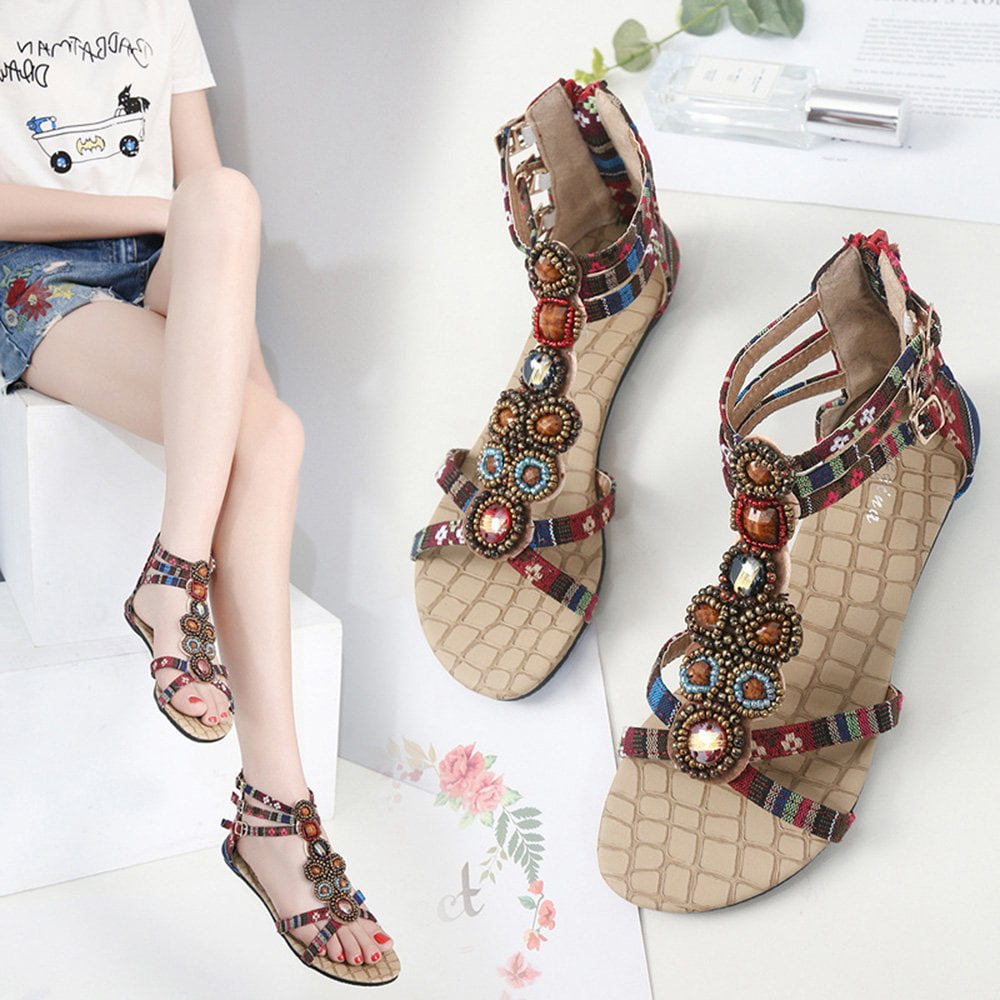 female flat sandals