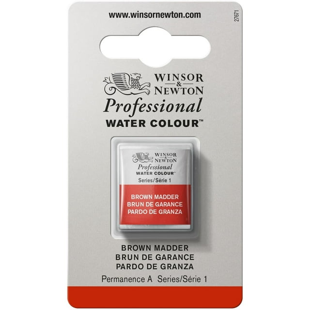 Winsor & Newton Professional Water Color Paint Half Pan Marrón Madder