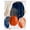 Blue Orange, variant on Navy Blue Burnt Orange Waterproof Fabric Shower Curtain,Middle Century Modern Geometric Waterproof Fabric Shower Curtain for Bathroom Curtains Bathtubs Shower Curtains with 12 Hooks Stall 54x78in