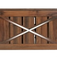 thumbnail image 7 of Dextrus Coffee Table with Storage, Square Wood Farmhouse Coffee Table with Barn Door for Living Room, Walnut, 7 of 7