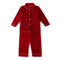 thumbnail image 1 of Nouveaux Pyjamas de Noël Rouges pour Garçons et Filles, Ensemble de Pyjamas Chauds en Velours Doré pour Enfants, 1 of 3