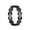 Black, variant on Men's Women's Stainless Steel Coin Hollow Lucky Couple Wedding Ring Rich Titanium Finger Band Silver Size 9