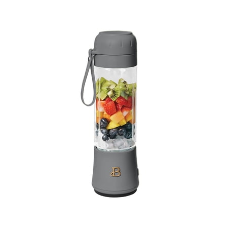 Beautiful Portable Blender  Oyster Grey by Drew Barrymore 70 Watt  18.5 OZ