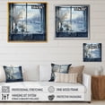 thumbnail image 4 of Designart "Winter Charm of Paris' Eiffel Tower I" Cityscapes Framed Wall Art - Industrial Grey Paris Entryway Framed Wall Art Print, 4 of 6