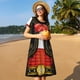thumbnail image 4 of Fotbe CHARRO SUIT Vestido Largo de Moda para Mujer, Vestido Tipo Camiseta con Manga Corta y Estilo Casual a Rayas y Bloques de Color, 4 of 6