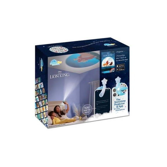 Moonlite Storytime 9108307 Disney the Lion King Storybook Projector, Multi Color