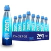 ZenWTR Ultra-Pure, Vapor Distilled Water, 23.7 Oz (Pack of 12) Bottled Water, 9.5 pH Alkaline Water with Electrolytes for a Crisp, Refreshing Taste