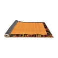 thumbnail image 2 of Ahgly Company Indoor Square Abstract Orange Modern Area Rugs, 3' Square, 2 of 4