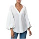 thumbnail image 3 of Tops deportivos,Blusa informal de manga larga con cuello en V para mujer, cuello redondo, poliéster suave, ideal para el hogar o el trabajo, sopatenor, 3 of 9