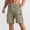 Coffee, variant on Mens Mid Rise Functional Cargo Shorts, Zipper Pocket Elastic Waist Heavy Duty Outdoor Bottoms Blue S