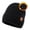 94586_black, variant on Merino Wool Beanie, Fleece Lined Cold Weather Winter Knit Skull Cap, Navy Blue, X-Large XX-Large