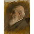 thumbnail image 3 of Ladislav Mednyánszky 15x18 Black Modern Framed Museum Art Print Titled - Painter's Father Profile with Pince-Nez (1890-1895), 3 of 5