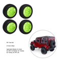 thumbnail image 3 of 4 Pcs RC Car Tires, 2 Front 2 Rear Round Stud Type Off Road RC Tires Rubber Plastic High Grip RC Car Wheels for 1/10 RC Car, 3 of 8