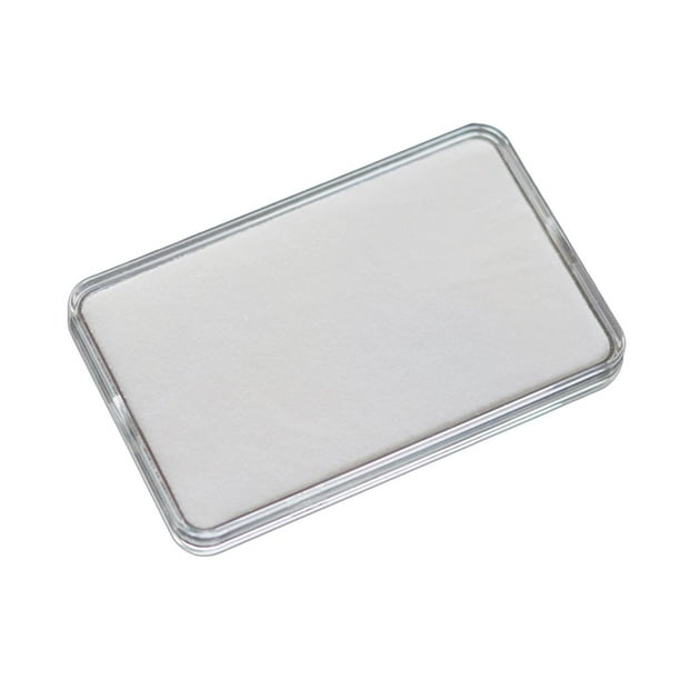 Colección de Monedas de Plástico Transparente Que Muestra La Herramienta Protectora Del Soporte Del Contenedor