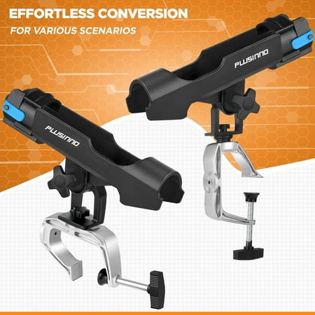 Fishing Boat Rod Holder with 360 Adjustable Clamp - 2 Pack