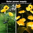 thumbnail image 4 of 2pcs solar plug-in lamp outdoor waterproof simulation sunflower lantern garden decoration lamp, 4 of 5