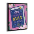 thumbnail image 2 of Stupell Industries Cottage Girls Who Read Inspirational Black Floating Frame Canvas Art, 17 x 21, by Vanessa Stoilova, 2 of 8