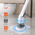 thumbnail image 3 of REECOO Cordless Electric Spin Scrubber,380RPM High Speed Rotation,Fast Charging-Long Lasting,Power Scrubber with 3 Replaceable Scrubbing Brush Heads for Cleaning Bathroom Bathtubs, Tile Gaps, Mirrors, 3 of 6