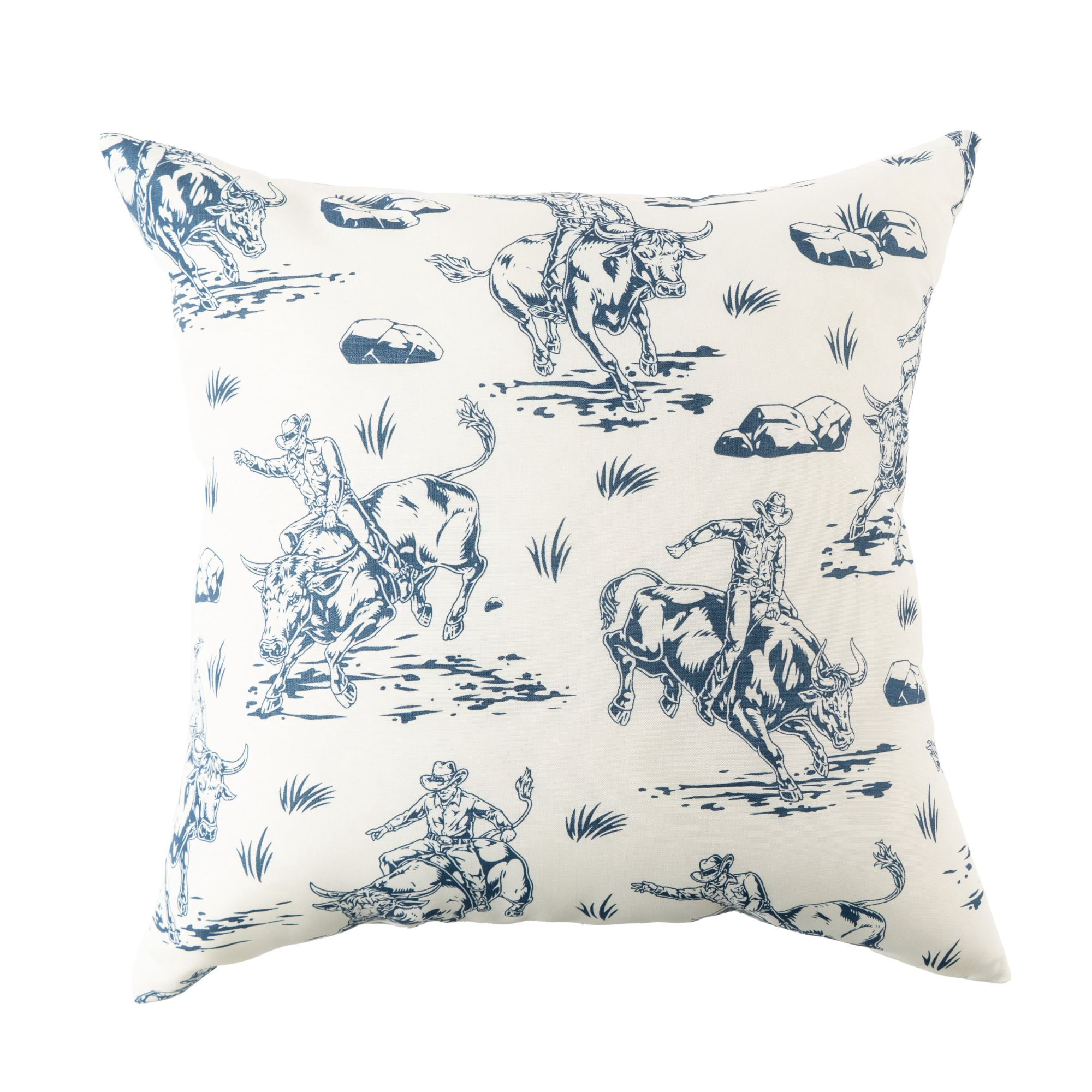 Mainstays 16 in x 16 in Texas Hey Y'all Outdoor Pillow, Multi-color