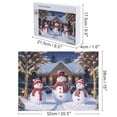 thumbnail image 2 of Christmas Snowman Holiday,Christmas Festival 500 Piece Jigsaw Puzzle for Adults Challenging Puzzle Perfect for Game Nights - A004, 2 of 8