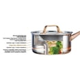 thumbnail image 4 of Casserole en Acier Inoxydable Meyer CopperClad 5 Plis avec Couvercle, 1,6l, Fabriquée au Canada, 4 of 5